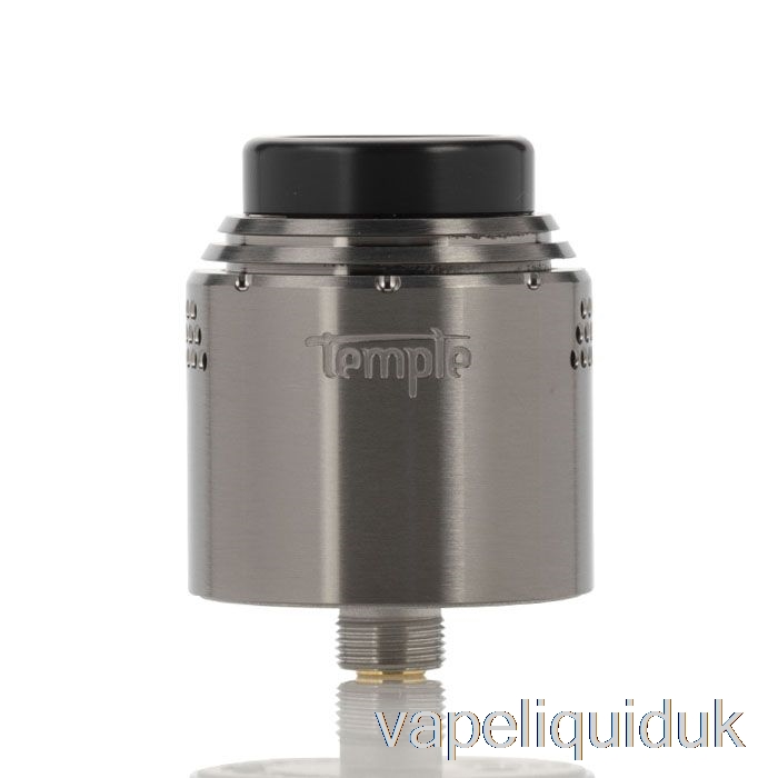 Vaperz Cloud TEMPLE 25mm RDA 25mm - Polished Gunmetal Vape Liquid